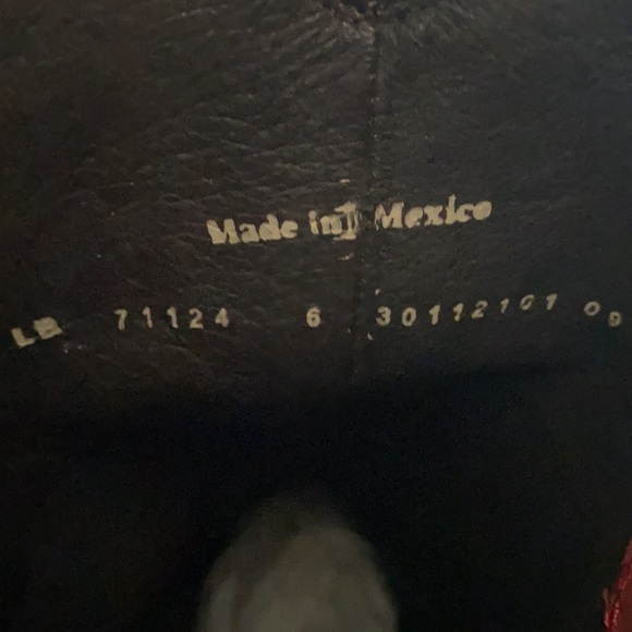 Liberty Black Vegas Fringe Boots Rojo LB71124  6 - Picture 4 of 12